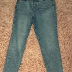 Old Navy Light Blue Women's Straight Leg, High Rise | Barely worn